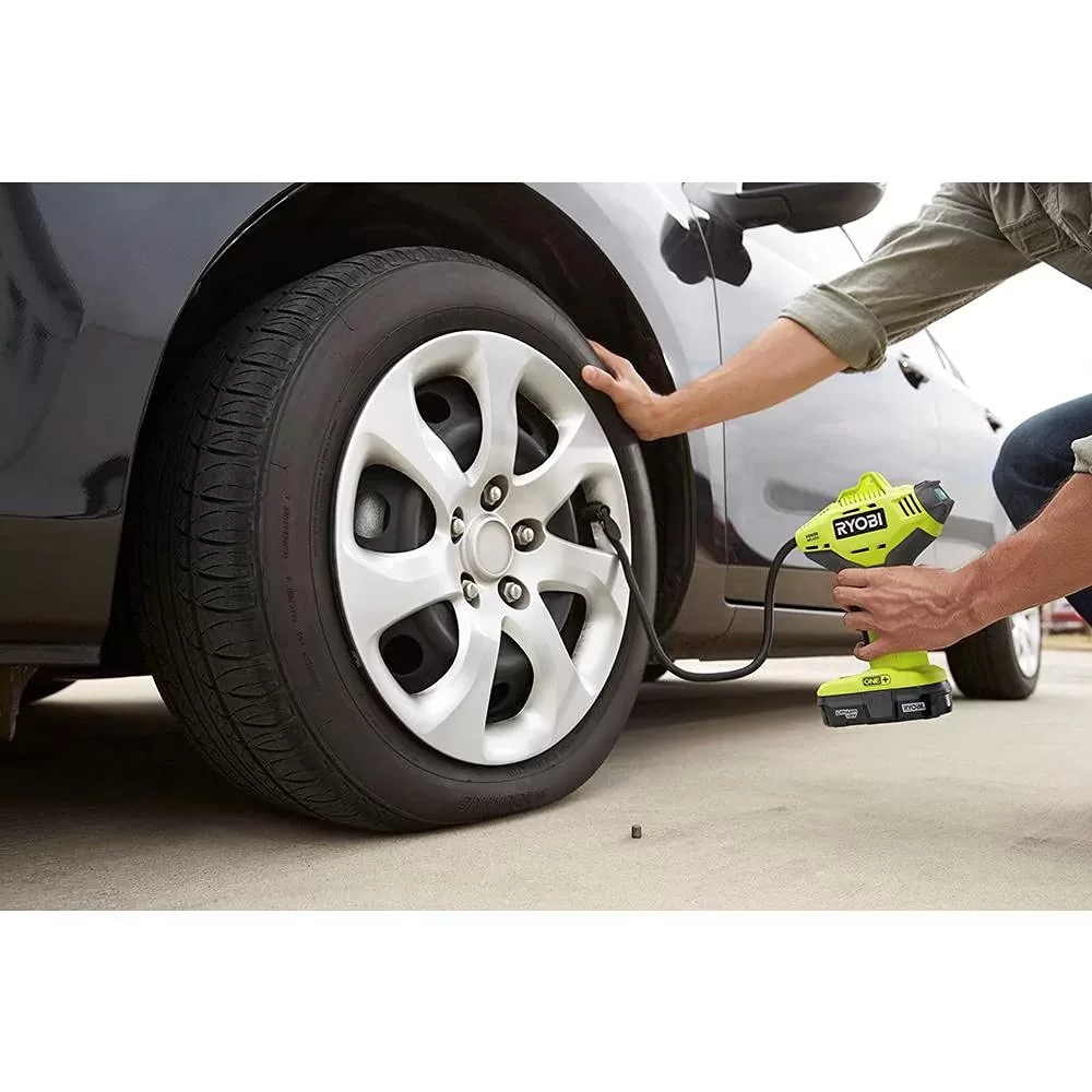 Ryobi P737 18V ONE+ Portable Cordless Power Inflator for Tires, Battery Not Included