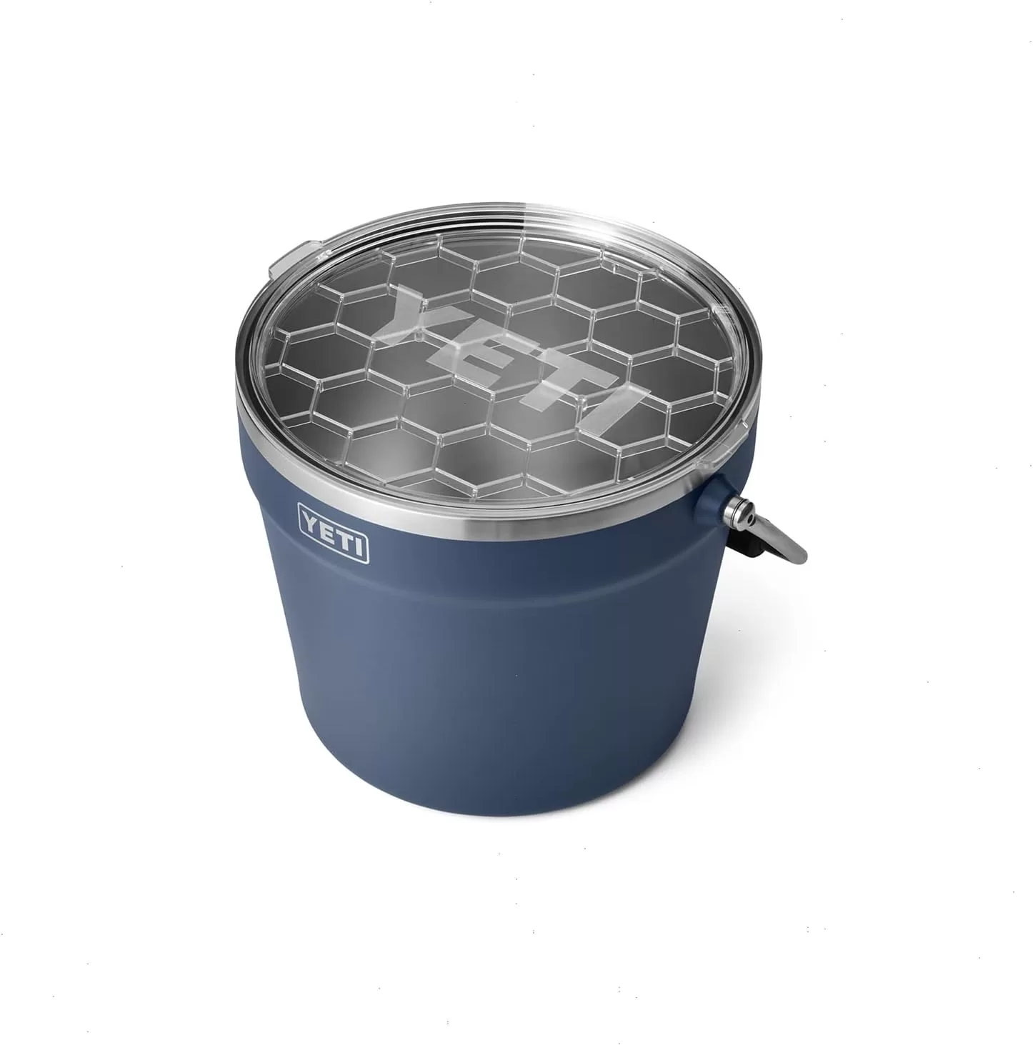 YETI Rambler Beverage Bucket, Double-Wall Vacuum Insulated Ice Bucket with Lid, Navy - Image 3