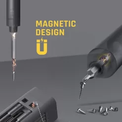 Fanttik E1 Max 3.7V Mini Precision Electric Screwdriver, 50-in-1 Magnetic Bits, 2 Torque Settings, Pop-Up Magnetic Case