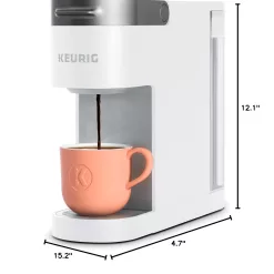 Keurig K- Slim Single Serve K-Cup Pod Coffee Maker, Multistream Technology, White
