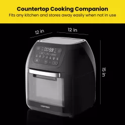 CHEFMAN 10L Multifunction Digital Air Fryer, Rotisserie, Dehydrator, Convection Oven with 17 Presets