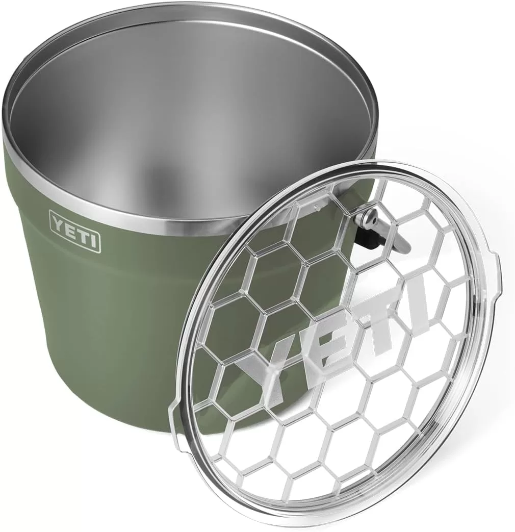 YETI Rambler Beverage Bucket, Double-Wall Vacuum Insulated Ice Bucket with Lid, Camp Green - Image 7