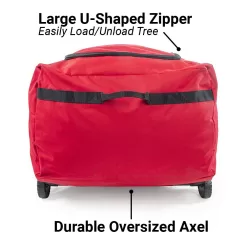 Santa's Bags Rolling Duffle Bag Tree Storage Bag - Big Wheeled 9 Foot Christmas Tree Storage Bag