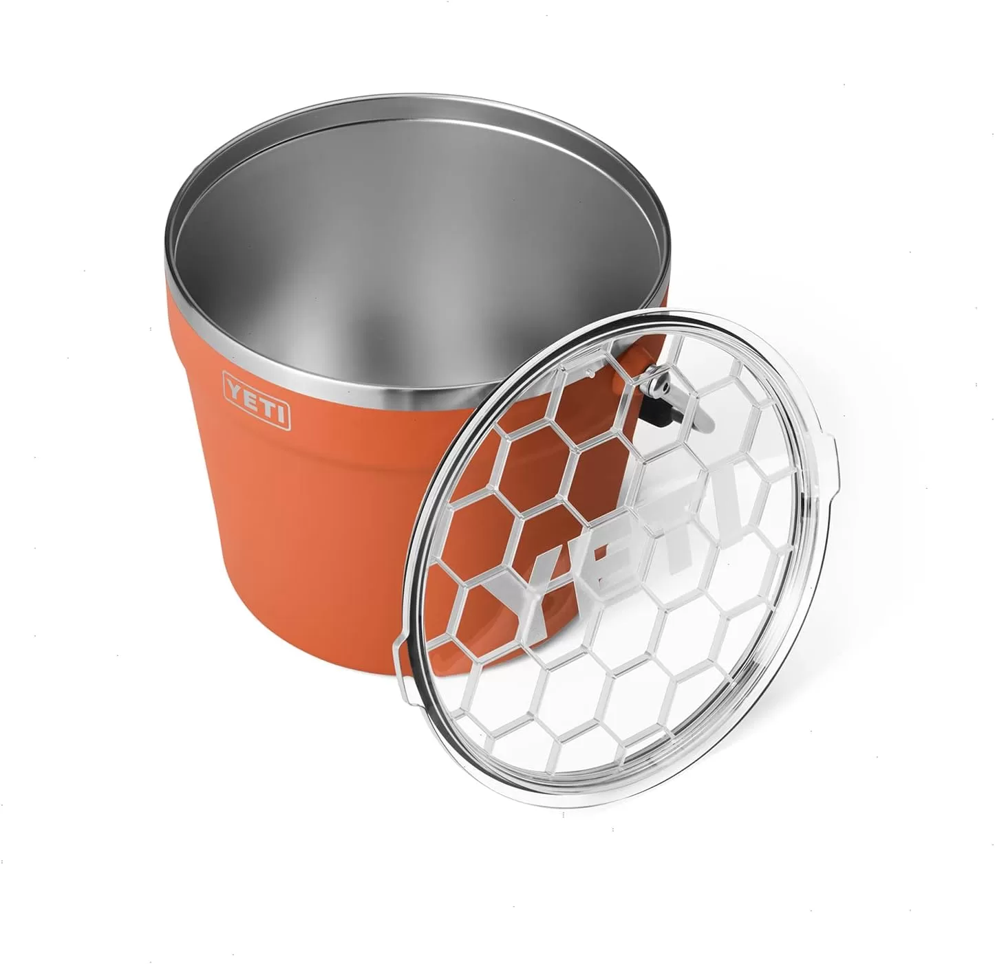 YETI Rambler Beverage Bucket, Double-Wall Vacuum Insulated Ice Bucket with Lid, Desert Clay - Image 5
