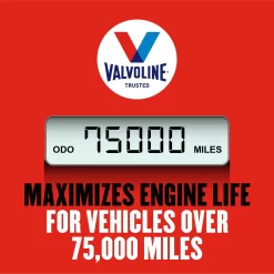 Valvoline High Mileage with MaxLife Technology SAE 5W-30 Synthetic Blend Motor Oil 5 QT