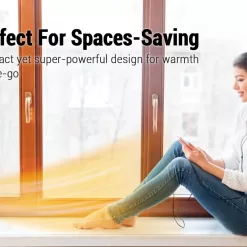 Space Heater, 1500W Electric Heaters Indoor Portable with Thermostat