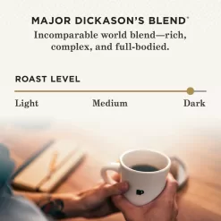 Peet's Coffee, Dark Roast K-Cup Pods for Keurig Brewers - Major Dickason's Blend 32 Count (1 Box of 32 K-Cup Pods)