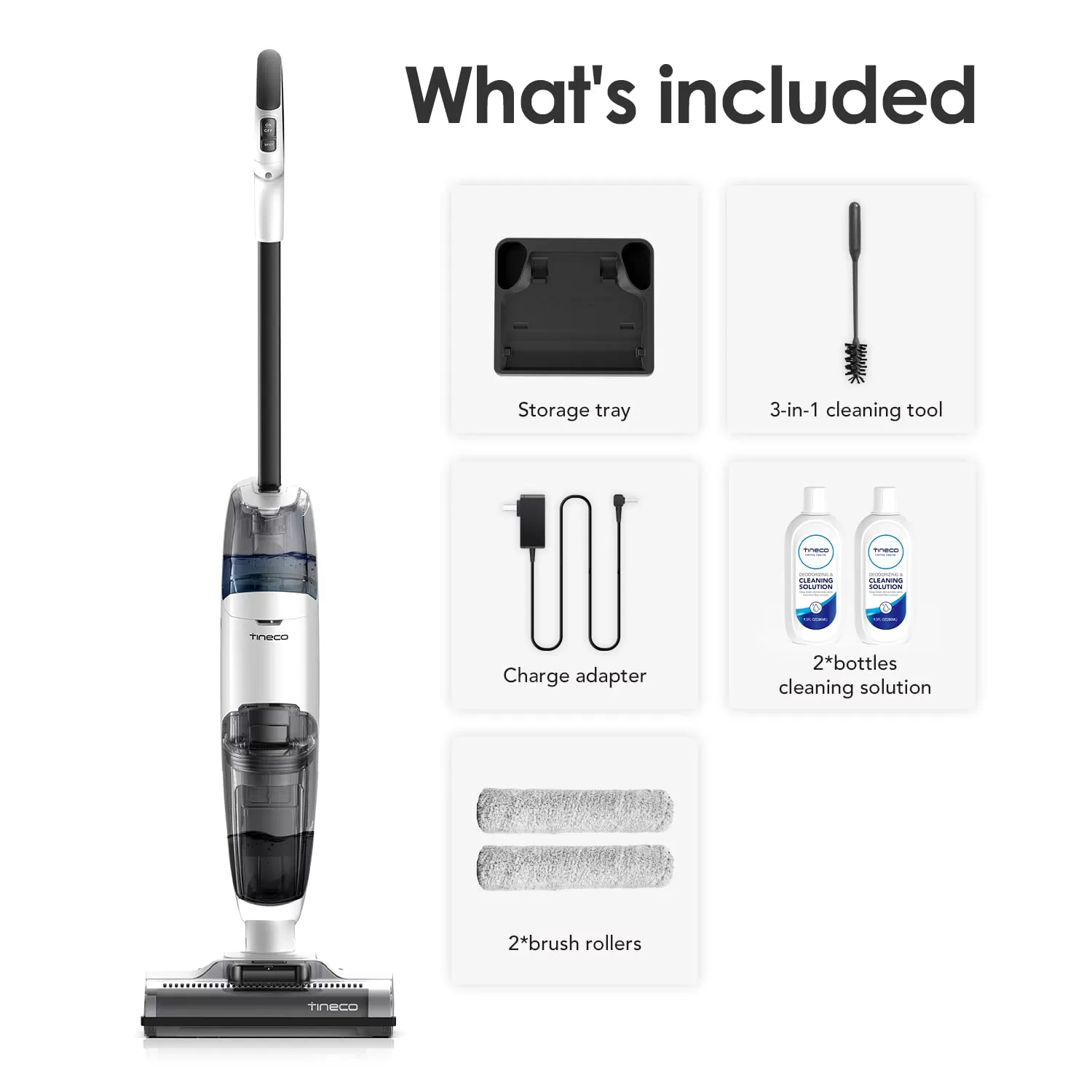Tineco iFLOOR 2 Complete Cordless Wet Dry Vacuum Floor Cleaner and Mop