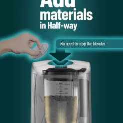 WantJoin Commercial Blender 2200W - Quiet Sound Enclosure, Powerful Professional-Grade, Self-Cleaning, Black