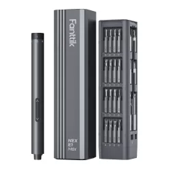 Fanttik E1 Max 3.7V Mini Precision Electric Screwdriver, 50-in-1 Magnetic Bits, 2 Torque Settings, Pop-Up Magnetic Case