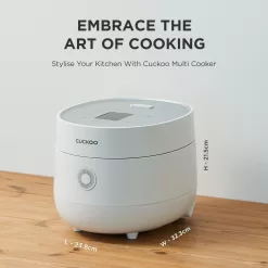 CUCKOO CR-0675F | 6-Cup (Uncooked) Micom Rice Cooker, Touch-Screen, Nonstick Inner Pot | White