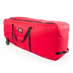 Santa's Bags Rolling Duffle Bag Tree Storage Bag - Big Wheeled 9 Foot Christmas Tree Storage Bag
