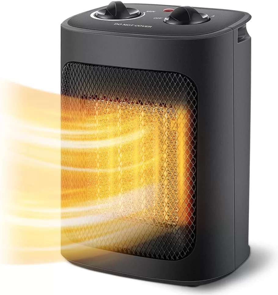 Space Heater, 1500W Electric Heaters Indoor Portable with Thermostat