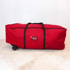 Santa's Bags Rolling Duffle Bag Tree Storage Bag - Big Wheeled 9 Foot Christmas Tree Storage Bag