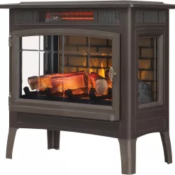 Duraflame Electric Infrared Quartz Fireplace Stove with 3D Flame Effect, Bronze