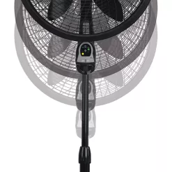 Lasko Oscillating Cyclone Pedestal Fan, Adjustable Height, Timer, Remote Control, 3 Speeds 18