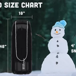Avalanche Brands - Classic 48" Downhill Toboggan Snow Sled Includes Pull Rope and Handles