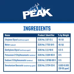 PEAK OET Extended Life Orange Concentrate Antifreeze/Coolant for North American Vehicles, 1 Gal.