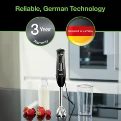 Braun MultiQuick 5 Immersion Hand Blender Patented Technology , Black, MQ505