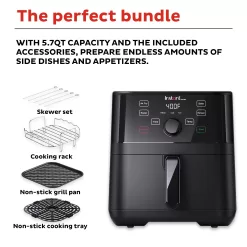 Instant Pot 5.7-QT Air Fryer Oven with Accessories, From the Makers of Instant Pot, Customizable Smart Cooking Programs