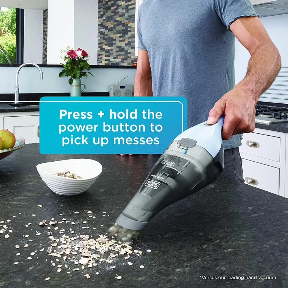 beyond by BLACK+DECKER dustbuster - Handheld - Cordless, Icy Blue - Mini Vacuum Cleaner