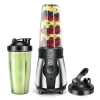 ICucina Blenders for Shakes and Smoothies, 300W, 2 * 28 oz To-Go Portable Cups with Lids