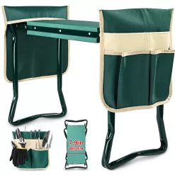 KVR Upgraded Garden Kneeler and Seat with Thicken & Widen Soft Kneeling Pad, Heavy Duty Foldable Gardener Stool