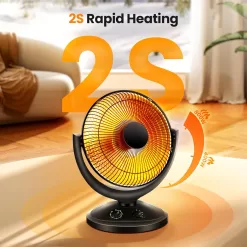 Kismile Oscillating Parabolic Space Heater