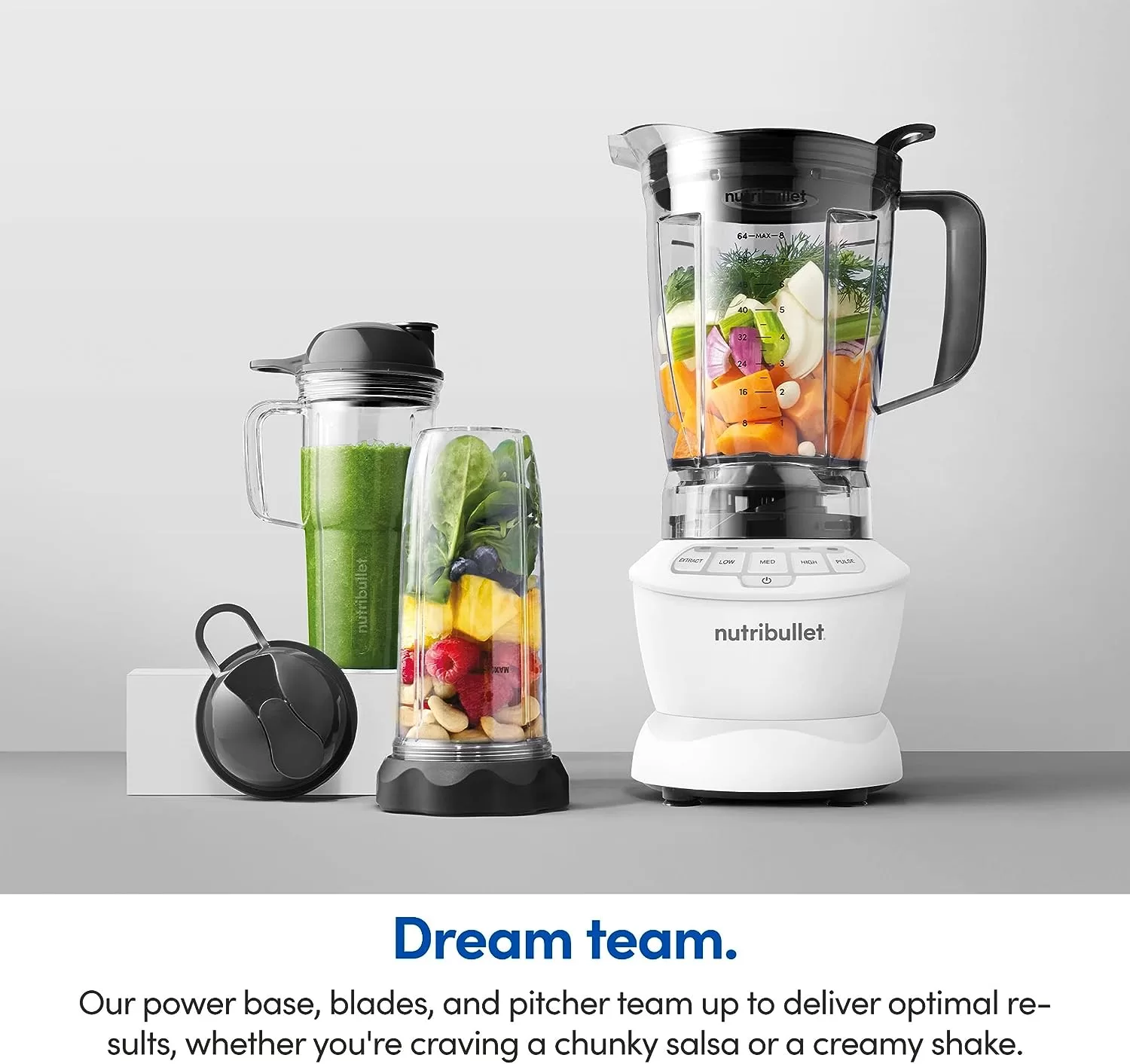 Nutribullet Full-Size Blender Combo 1200W –Matte White