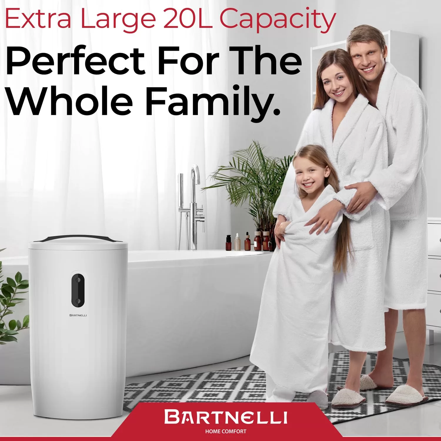 Bartnelli Pro Luxury Premium Towel Warmer, Extra Large Modern Bucket Style Warmer