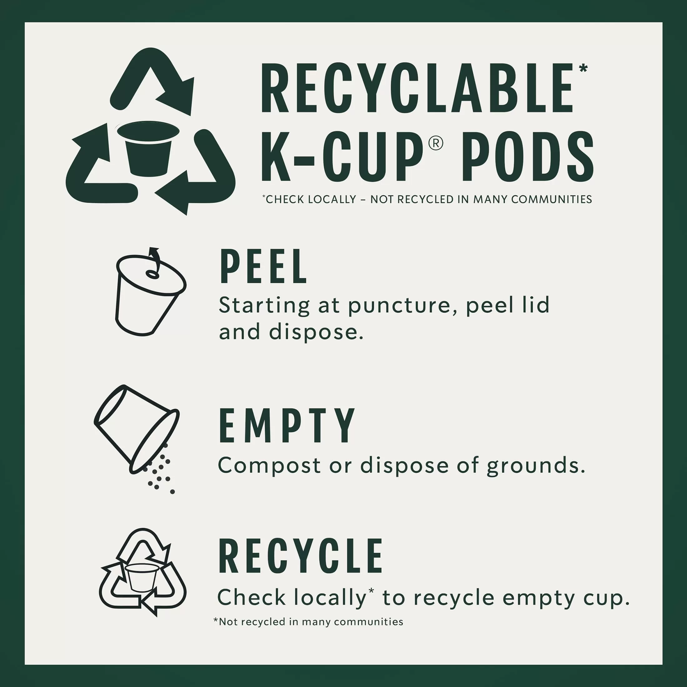 Starbucks Medium Roast K-Cup Coffee Pods with 2X Caffeine — for Keurig Brewers — 6 boxes (60 pods total)