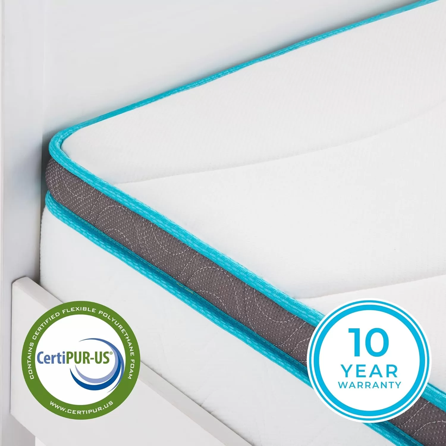 Linenspa 8 Inch Memory Foam and Spring Hybrid Mattress - Twin Size