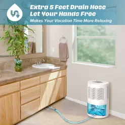 Gocheer Dehumidifiers for Home for Room, 800 sq ft Dehumidifier with Drain Hose for Basement