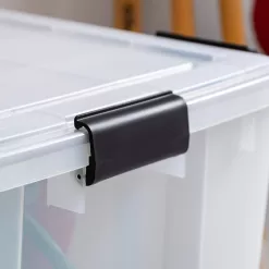 IRIS USA 2Pack 74qt WEATHERPRO Airtight Plastic Storage Bin with Lid and Seal and Secure Latching Buckles