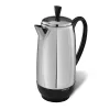 Farberware 12-Cup Electric Percolator Coffee Pot, Premium Stainless Steel, FCP412