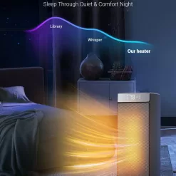 Sunnote Space Heater for Indoor Use, 1500W Fast Heating, Electric & Portable Ceramic Heaters