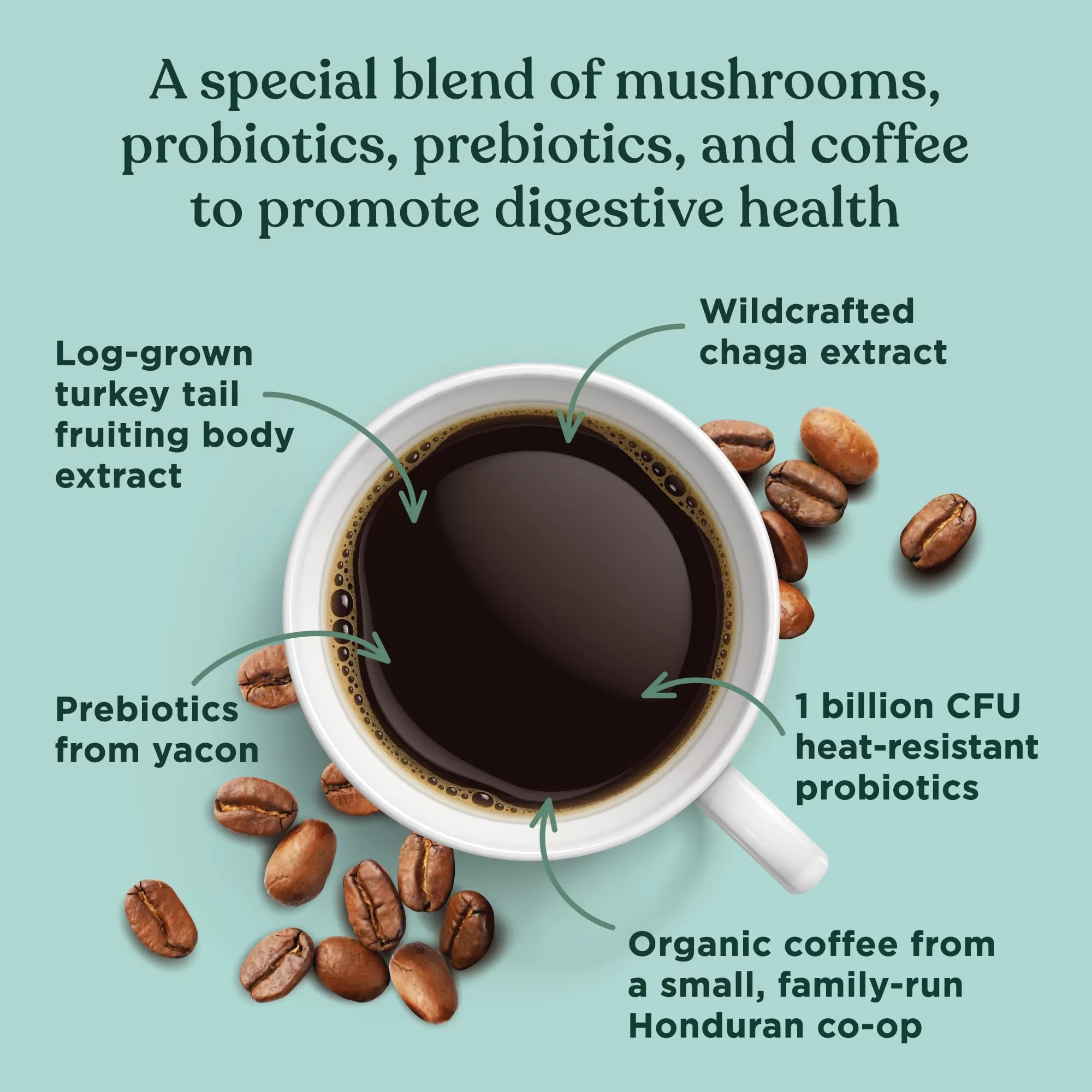 Four Sigmatic Mushroom Coffee K-Cups with Probiotic, Organic and Fair Trade Coffee, Heat Resistant, 24 Count