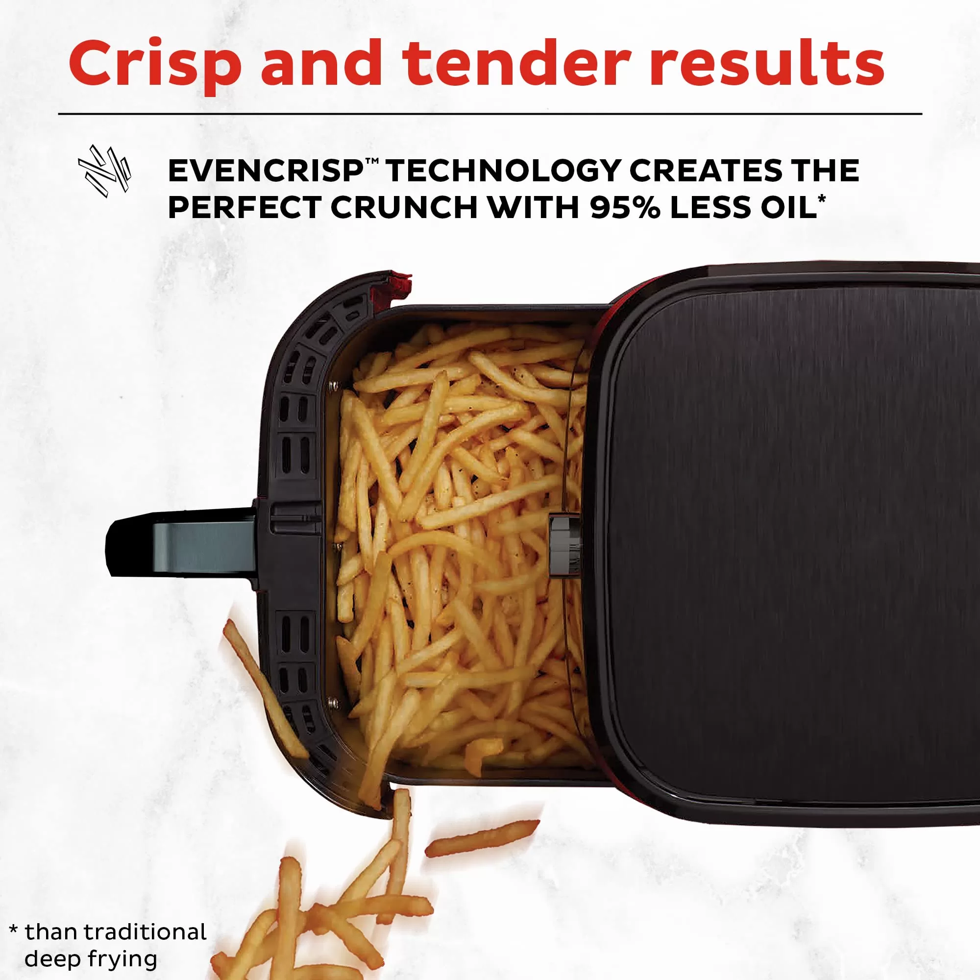 Instant Pot 5.7-QT Air Fryer Oven with Accessories, From the Makers of Instant Pot, Customizable Smart Cooking Programs
