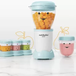 NutriBullet NBY-50100 Baby Complete Food-Making System, 32-Oz, White, Blue, Clear