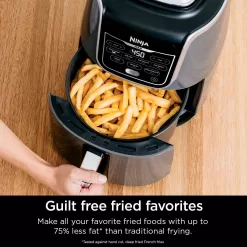 Ninja AF161 Max XL Air Fryer that Cooks, Crisps, Roasts, Bakes, Reheats and Dehydrates, Grey
