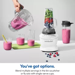 Nutribullet Full-Size Blender Combo 1200W –Matte White