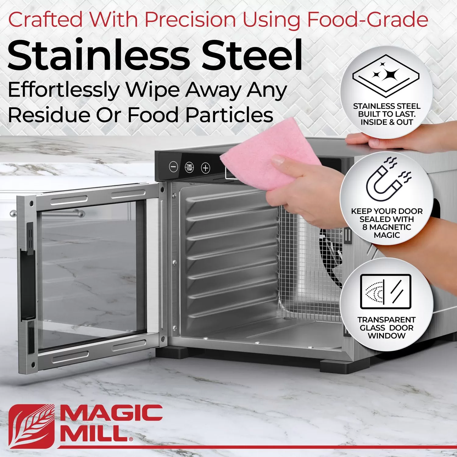 Magic Mill Pro Food Dehydrator machine | 7 Stainless Steel Trays