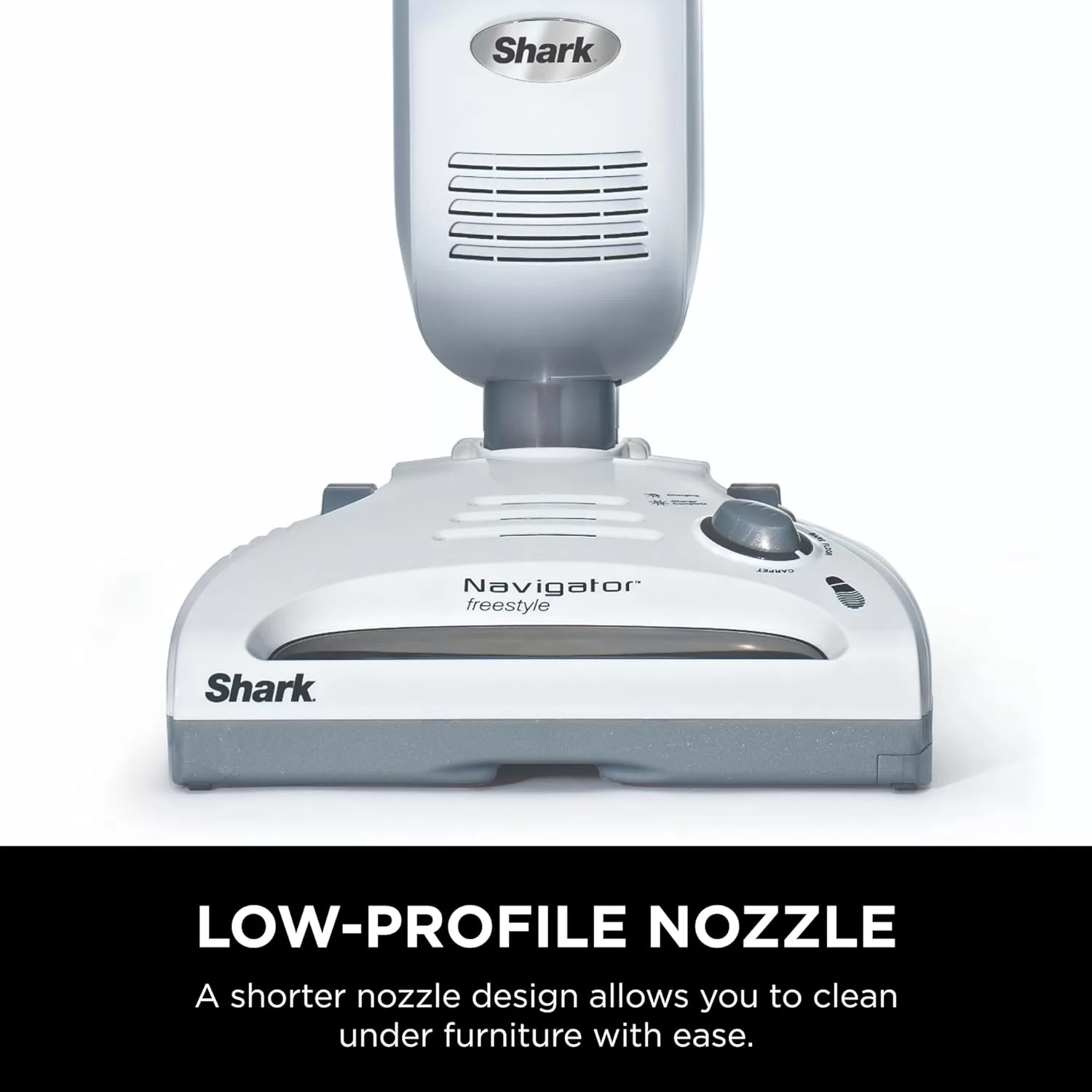 Shark SV1106 Navigator Freestyle Upright Bagless Cordless Stick Vacuum for Carpet, White/Grey