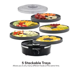 Elite Gourmet EFD319BNG Food Dehydrator, 5 BPA-Free 11.4