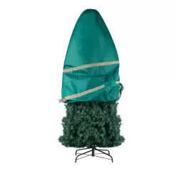 Tiny Tim Totes 83-DT5583 Premium Upright Christmas Tree Canvas Storage Cover Bag | 9 FT | Green, 9 Foot