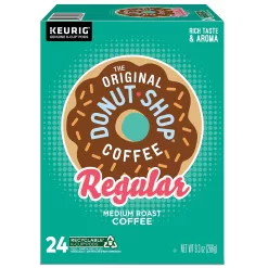 The Original Donut Shop Regular Keurig Single-Serve K-Cup Pods, Medium Roast Coffee, 96 Count (4 Packs of 24)