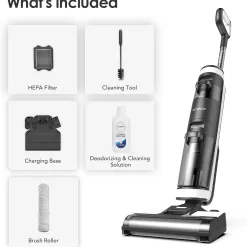 Tineco Floor ONE S3 Cordless Hardwood Floors Cleaner, Lightweight Wet Dry Vacuum Cleaners for Multi-Surface Cleaning with Smart Control System