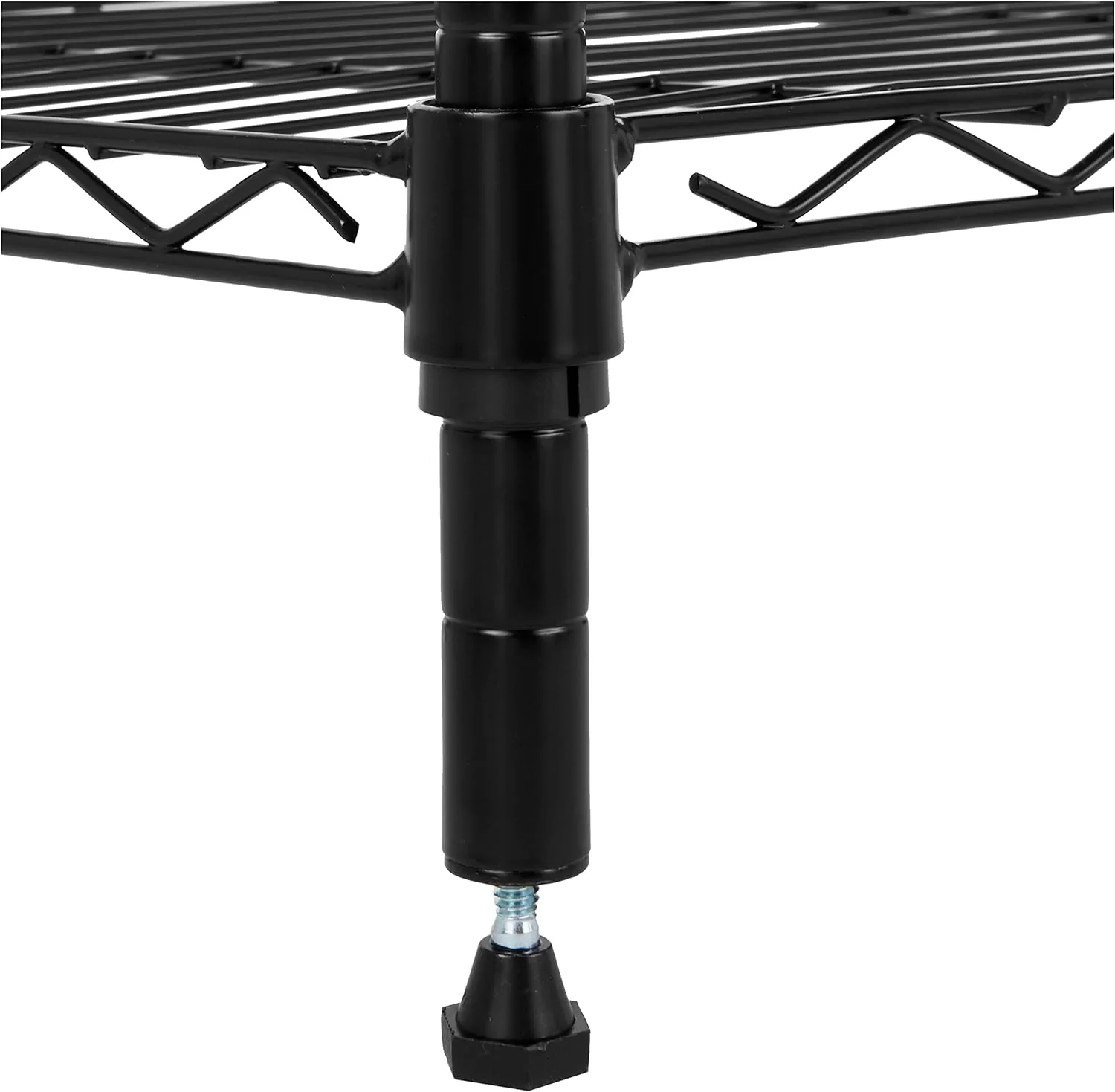 Amazon Basics 3-Shelf Narrow Adjustable, Heavy Duty Storage Shelving Unit , Black, 23.2"L x 13.4"W x 30"H