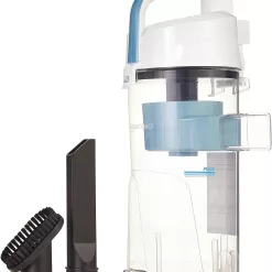 Amazon Basics Upright Bagless Lightweight Vacuum Cleaner, Black and White