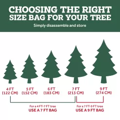 Zober Christmas Tree Storage Bag 9 Ft - Rolling Christmas Tree Storage Box - 600D Fabric